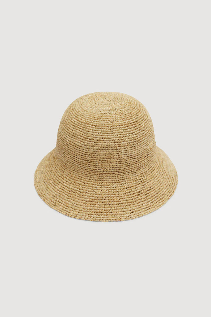 Assembly Label - Raffia Bucket Hat - Natural