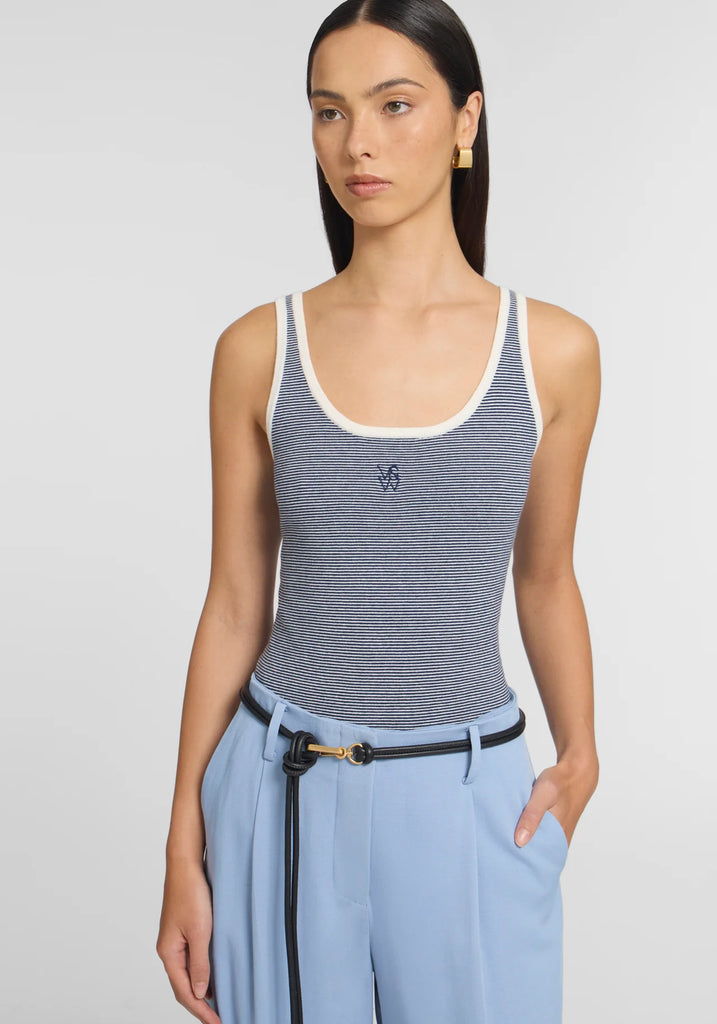 Viktoria & Woods - Chronicle Tank - French Navy Stripe