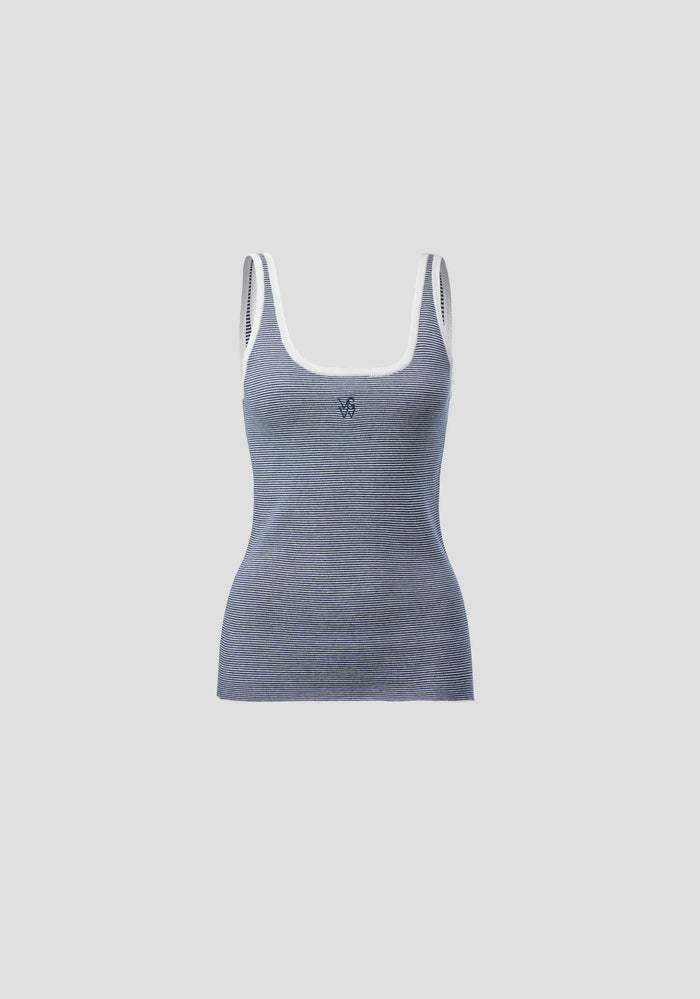 Viktoria & Woods - Chronicle Tank - French Navy Stripe