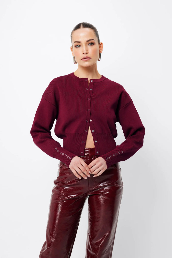 Mossman - Manhattan Cardigan - Crimson
