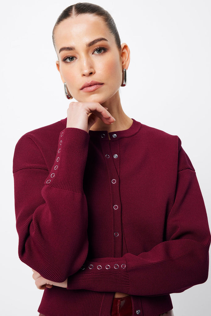 Mossman - Manhattan Cardigan - Crimson