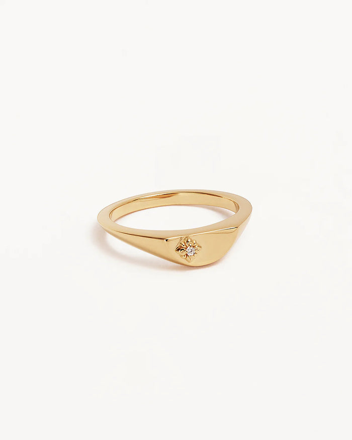 By Charlotte - Lotus Ring - 18K Gold Vermeil - Size 7