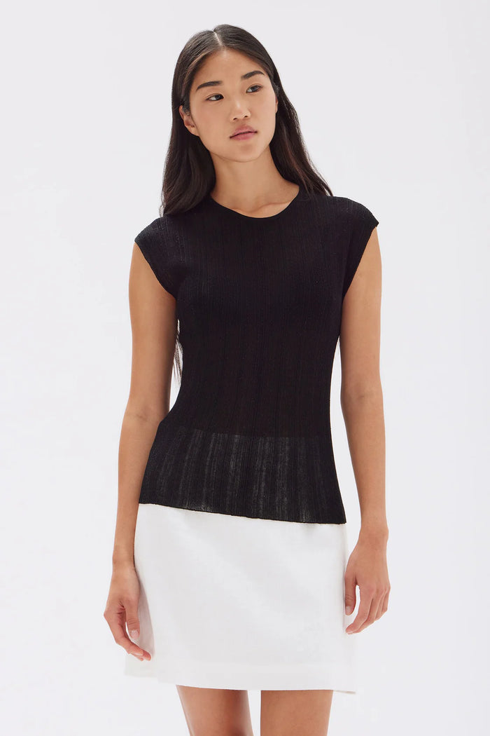 Noa Knit Tank Black- Assembly Label