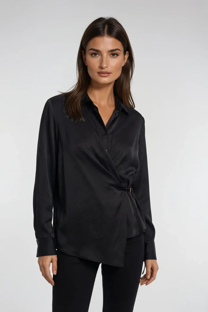 Viktoria & Woods - Hercules Wrap Shirt - Black
