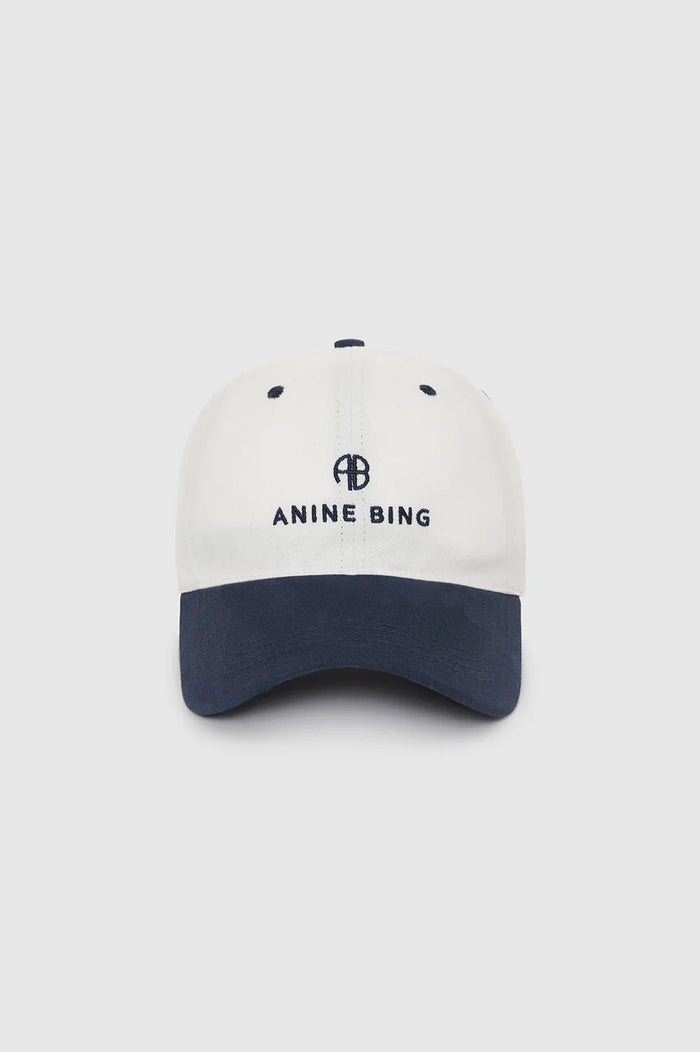 Anine Bing - Jeremy Baseball Cap - Ivory & Navy