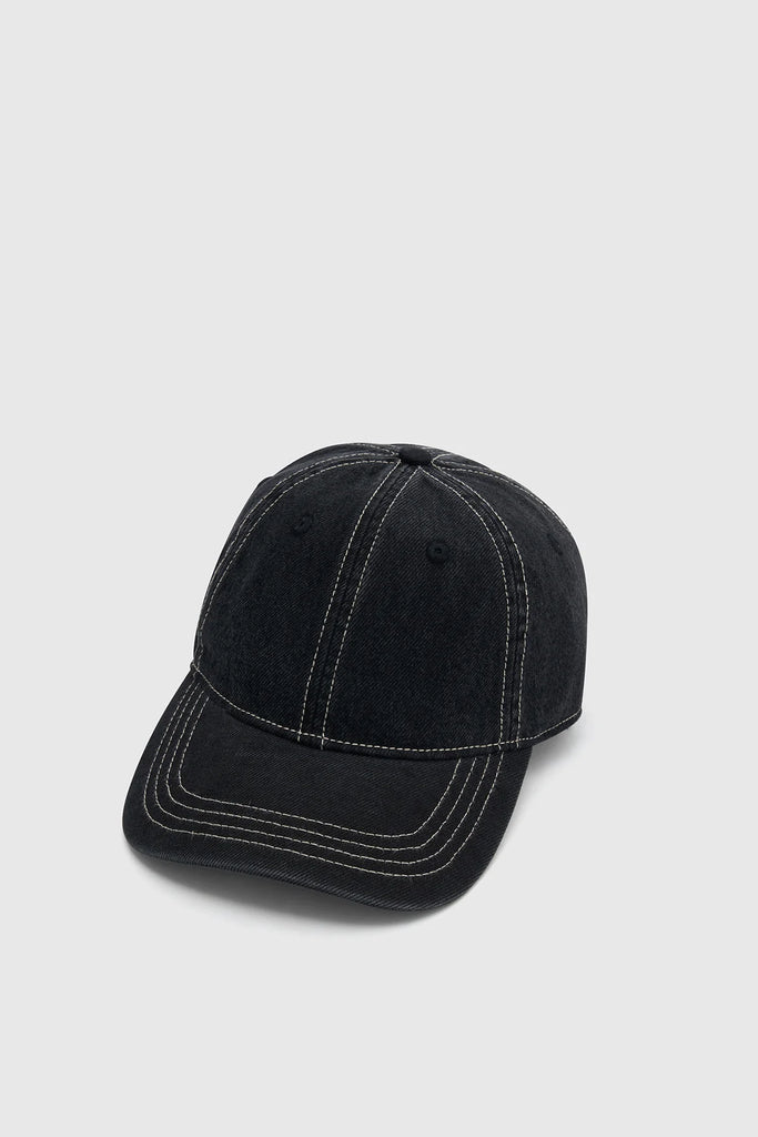 Camilla and Marc - August Cap  - Black Denim/White