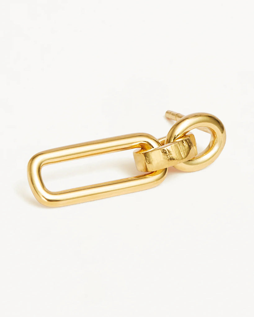 By Charlotte - Shield Drop Earrings - 18k Gold Vermeil