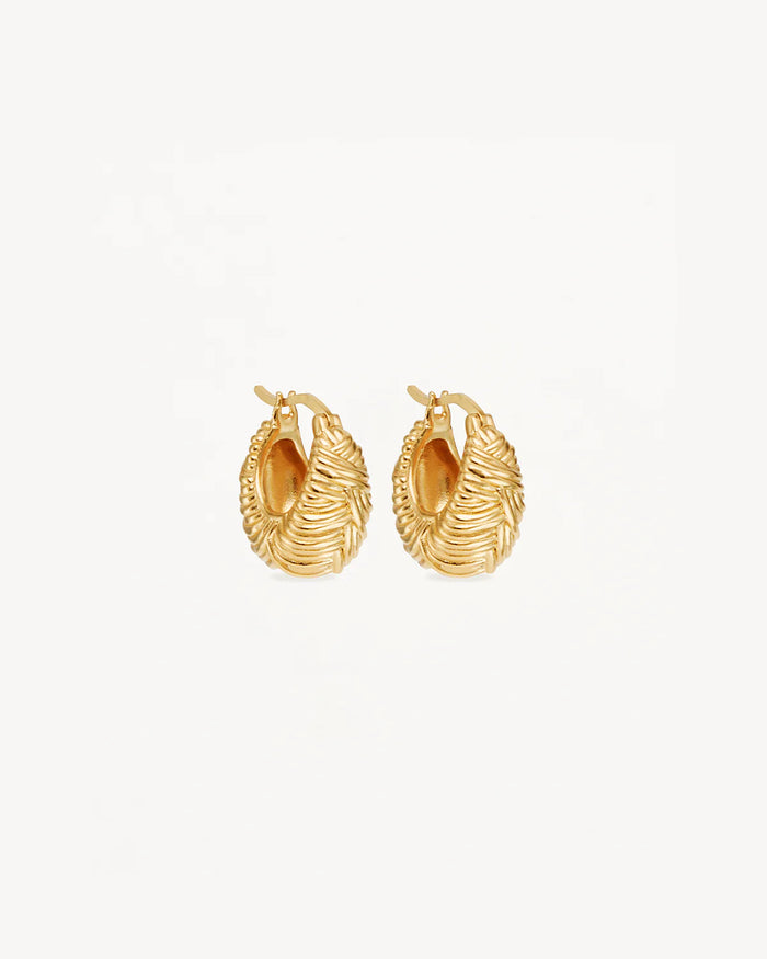 By Charlotte - Entwined Hoops - 18k Gold Vermeil