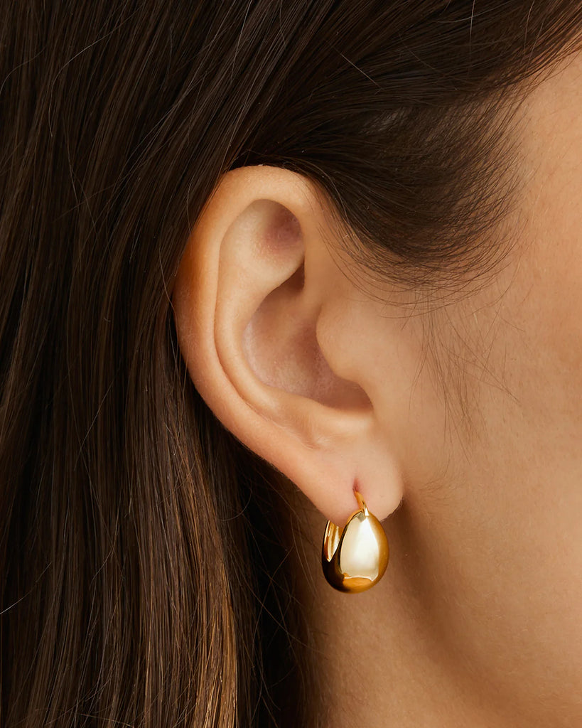 By Charlotte - Sunkissed Large Hoops - 18k Gold Vermeil