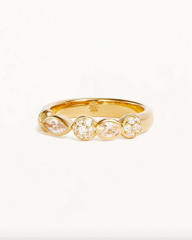 By Charlotte - Magic Of Eye Crystal Ring - 18k Gold Vermeil - Size 7