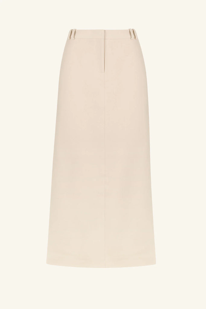 Shona Joy - Irena Side Split Maxi Skirt - Bone