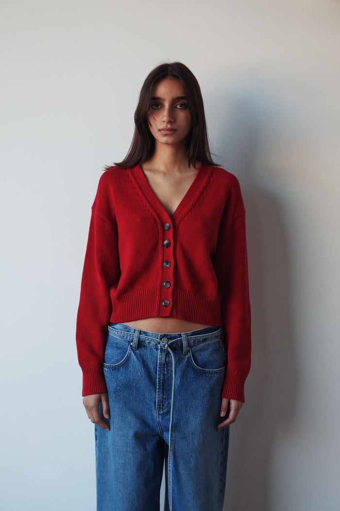 Assembly - Meri Knit Cardigan - Mulberry