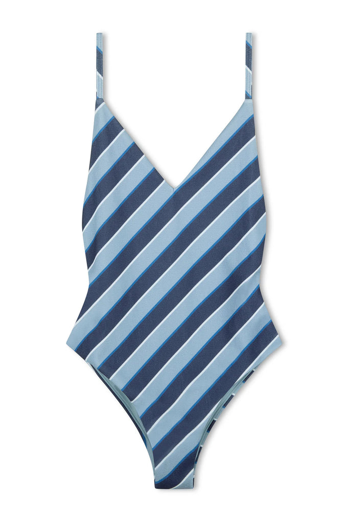 Zulu & Zephyr - Horizon Stripe Textured One Piece