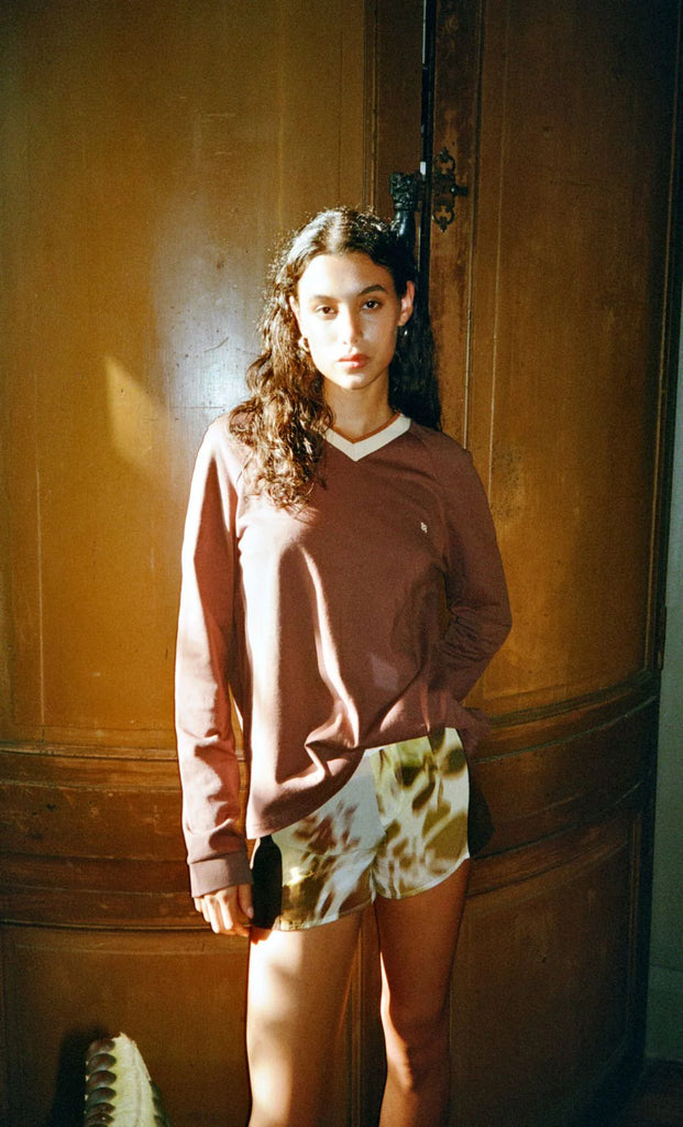 Bec & Bridge - Varsity L/S Tee - Dark Chocolate