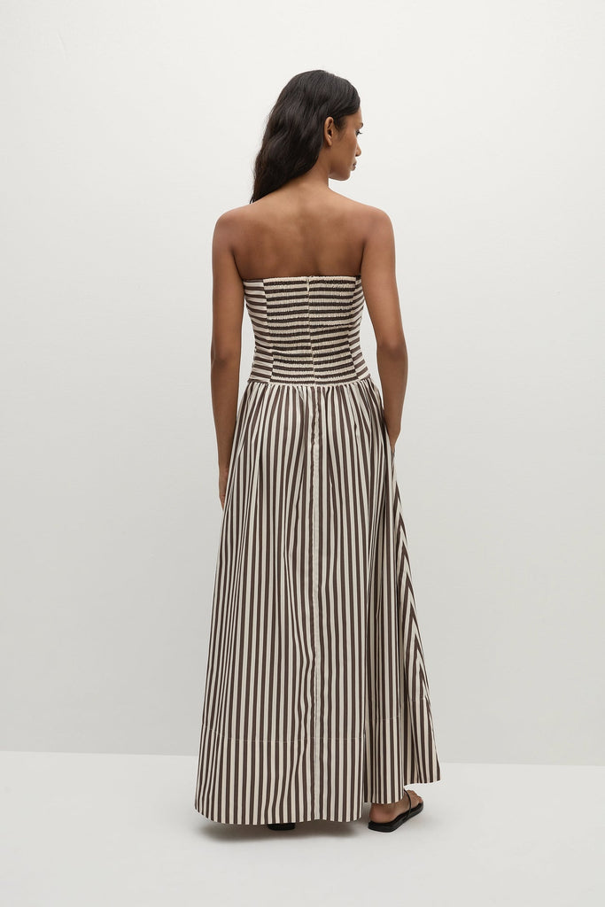 Faithfull The Brand - Vera Maxi Dress -Norway Stripe Espresso