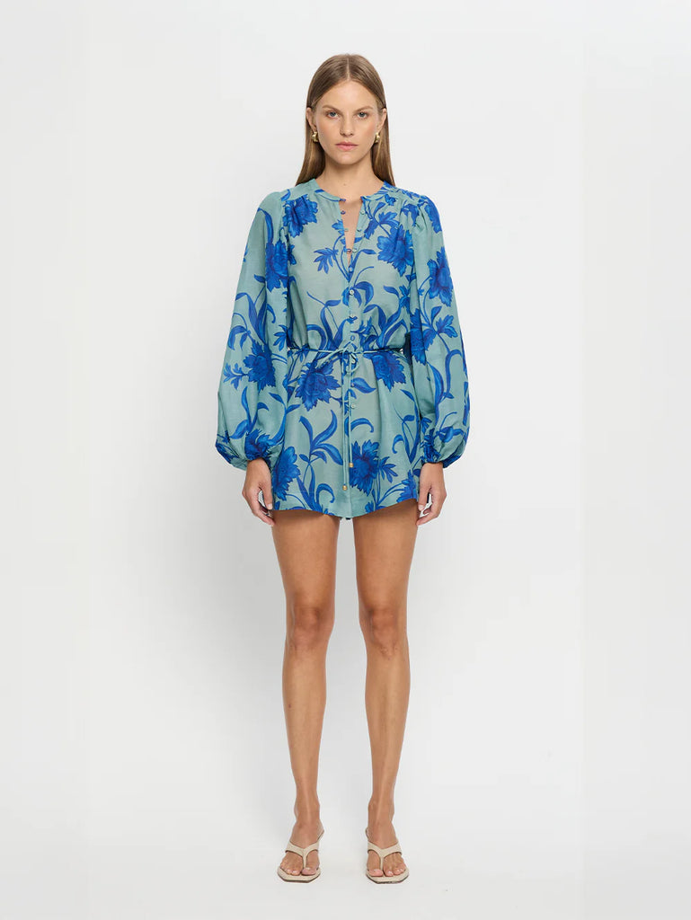Kivari - Juniper Playsuit - Cobalt Blue/Green