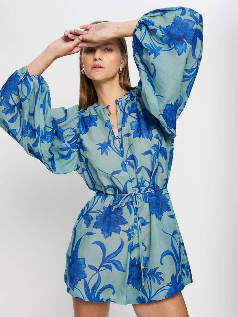Kivari - Juniper Playsuit - Cobalt Blue/Green