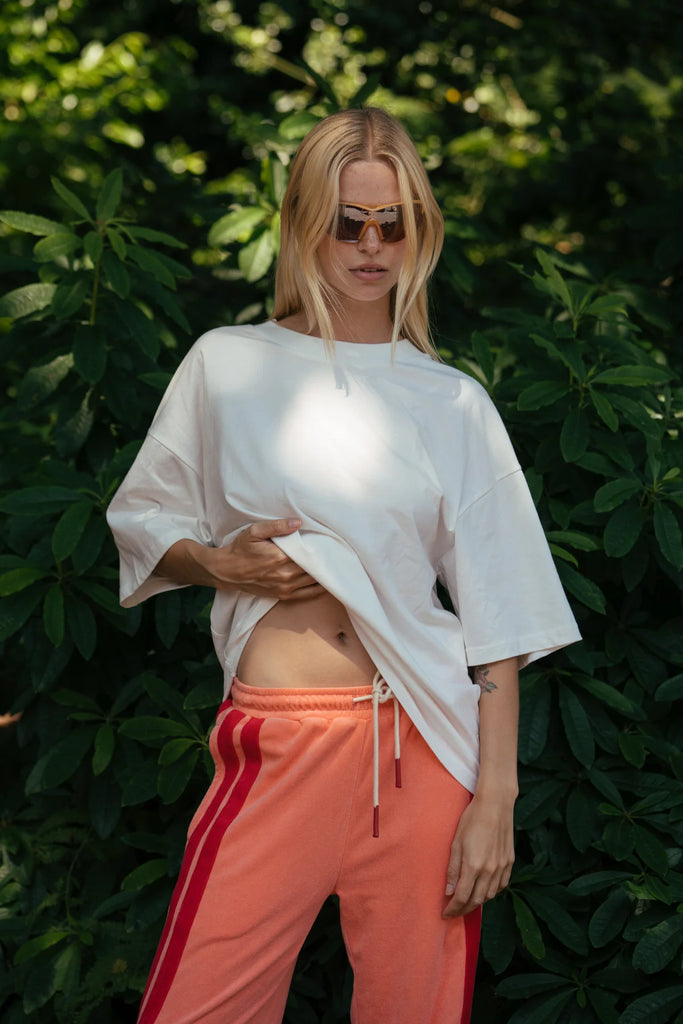 Araminta James - Santorini Oversized Tee - Warm White