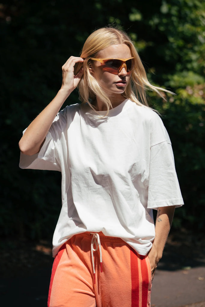 Araminta James - Santorini Oversized Tee - Warm White