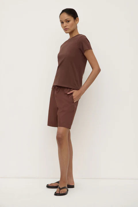 Assembly - Indi Short Sleeve Tee Espresso