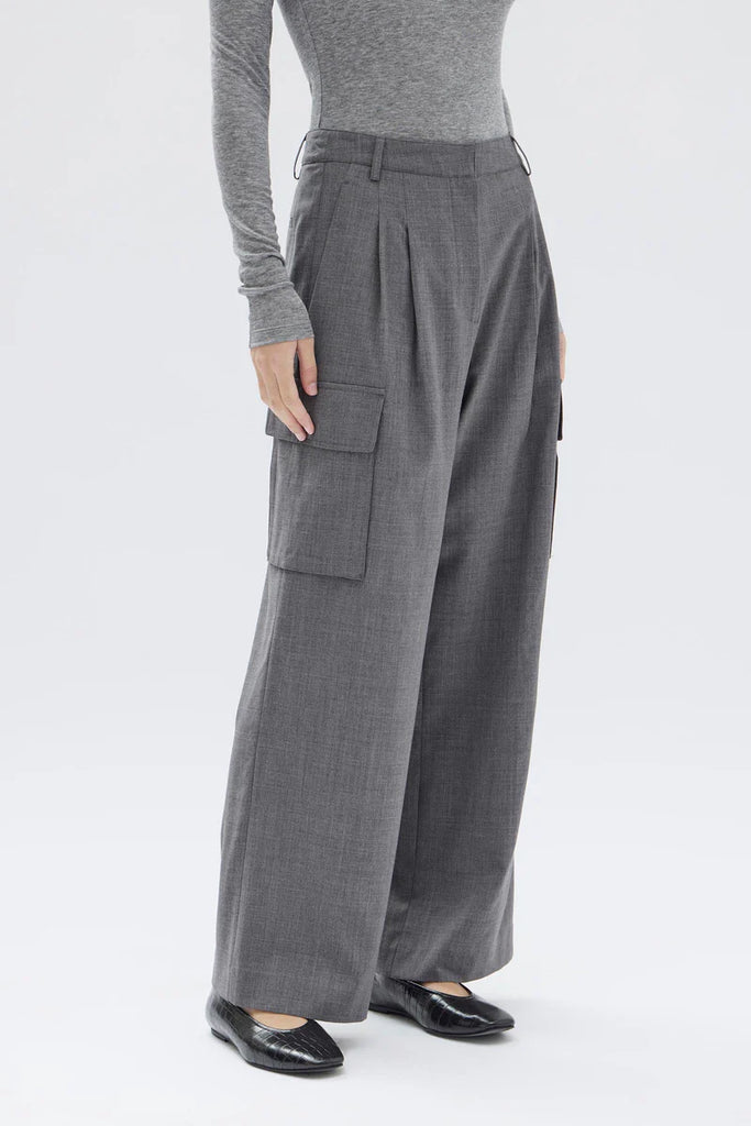 Assembly- Isara Wool Cargo Pant - Charcoal