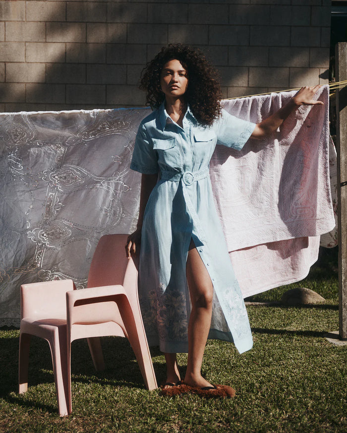 Hansen & Gretel - Joe Linen Midi Dress - Bells Beach