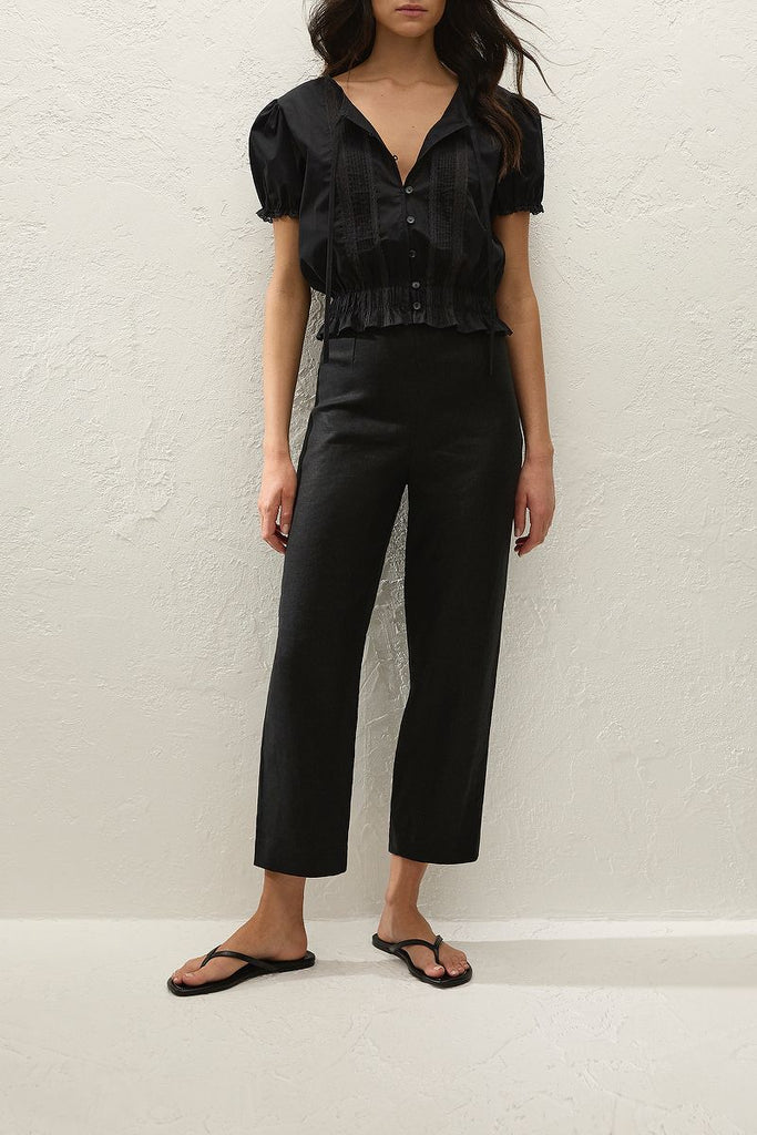 Faithfull The Brand - FIORA BLOUSE - FRESCO LACE BLACK