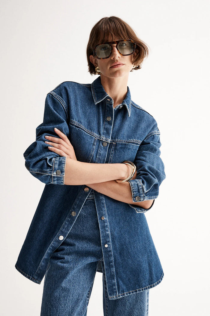 Elka - Odin Denim Shirt - Dark Indigo