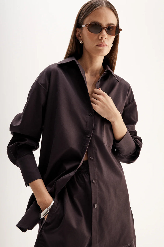 Elka- Austin Shirt- Chocolate