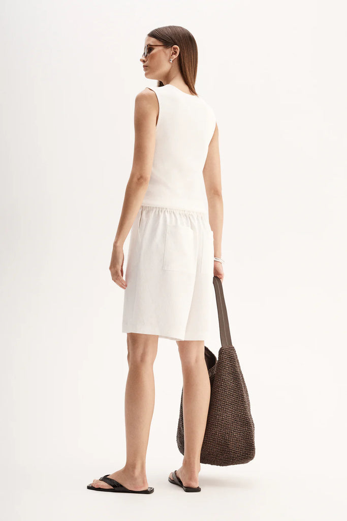 Elka - Hayes Knit Top - White