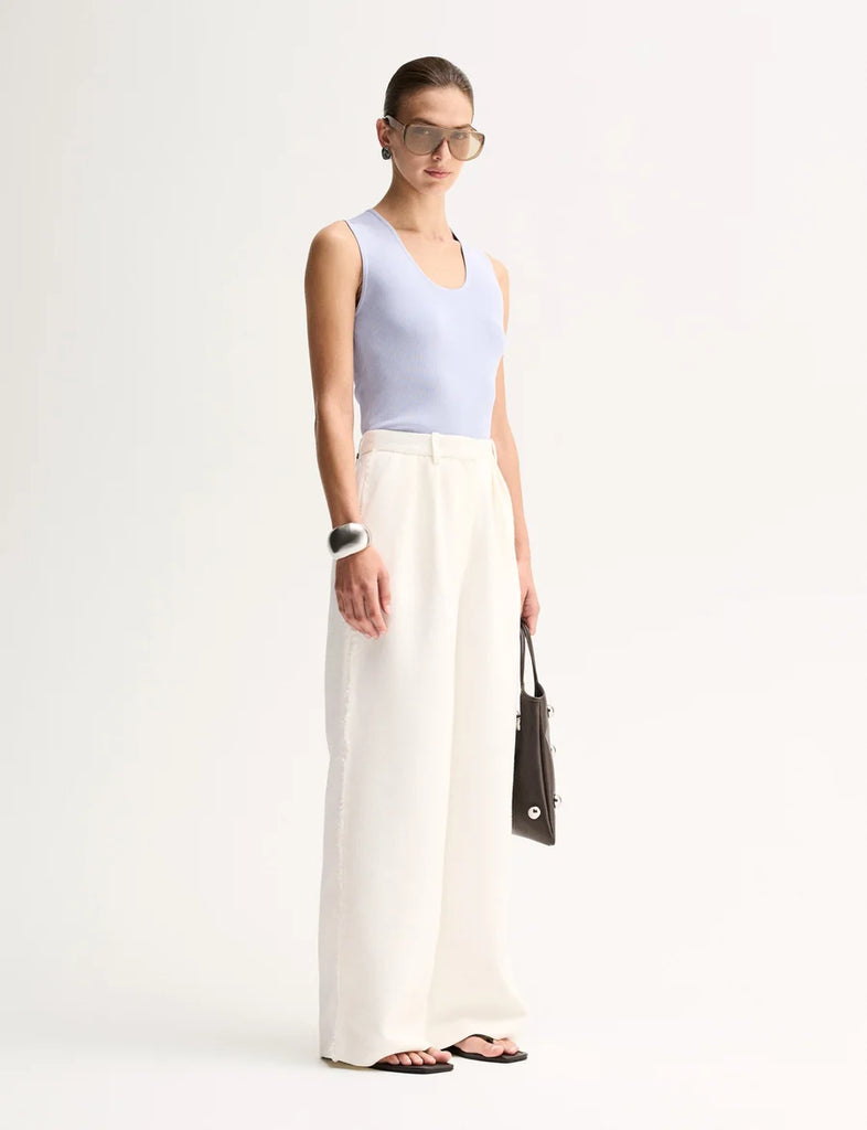 Elka - Hayes Knit Top - Pale Blue