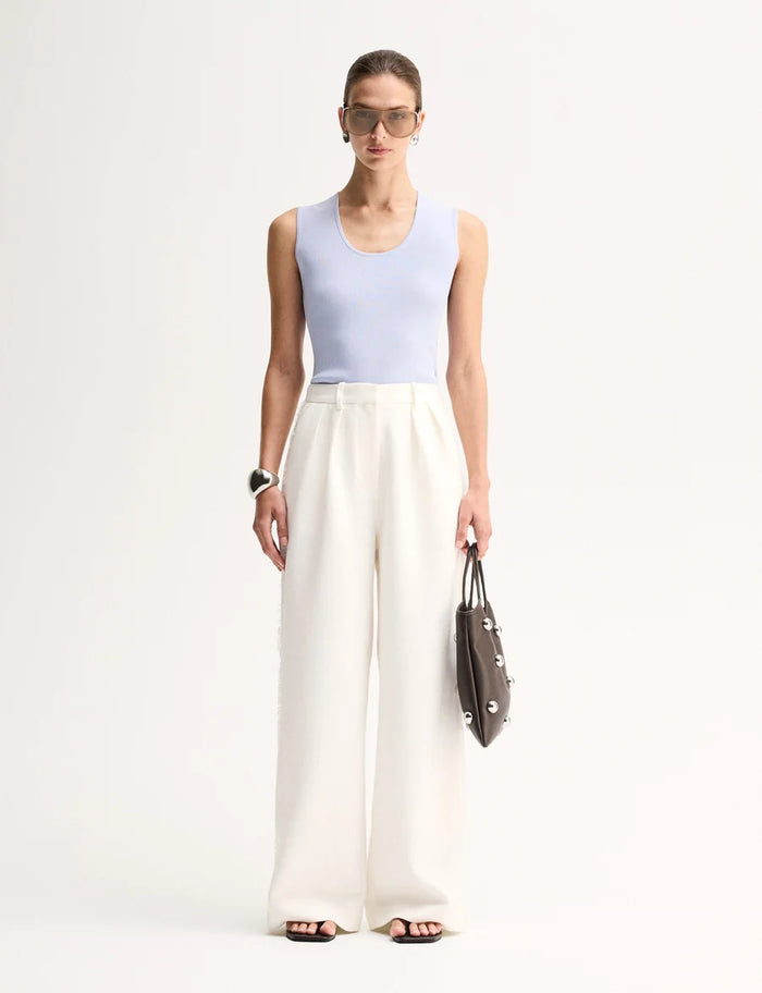 Elka - Hayes Knit Top - Pale Blue