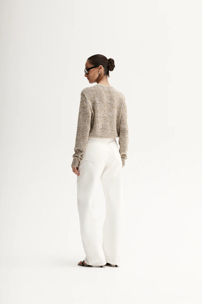 Elka - Hale Knit Cardigan - Moss Mix