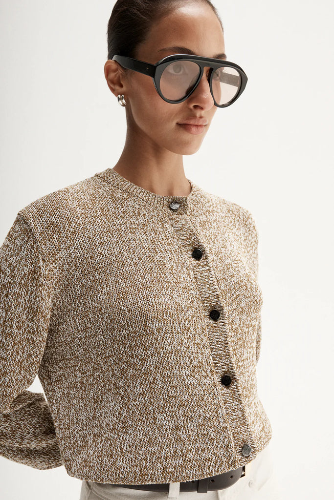 Elka - Hale Knit Cardigan - Moss Mix