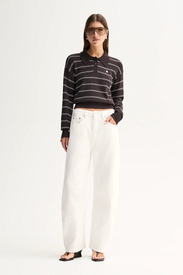 Elka - Irina Knit Jumper - Chocolate Stripe