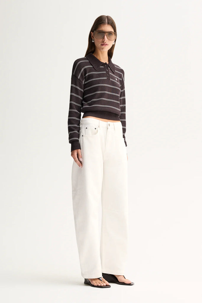 Elka - Irina Knit Jumper - Chocolate Stripe