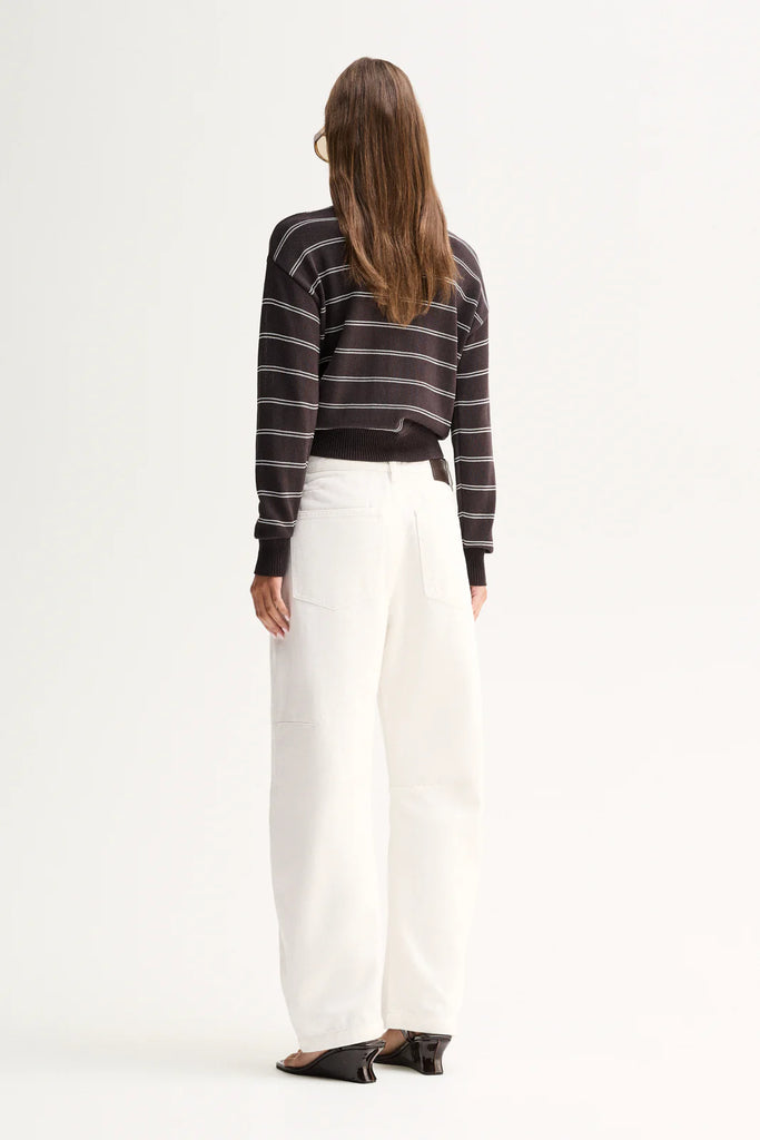 Elka - Irina Knit Jumper - Chocolate Stripe