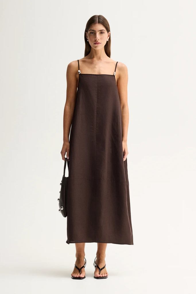 Elka - Carlo Maxi Dress - Chocolate
