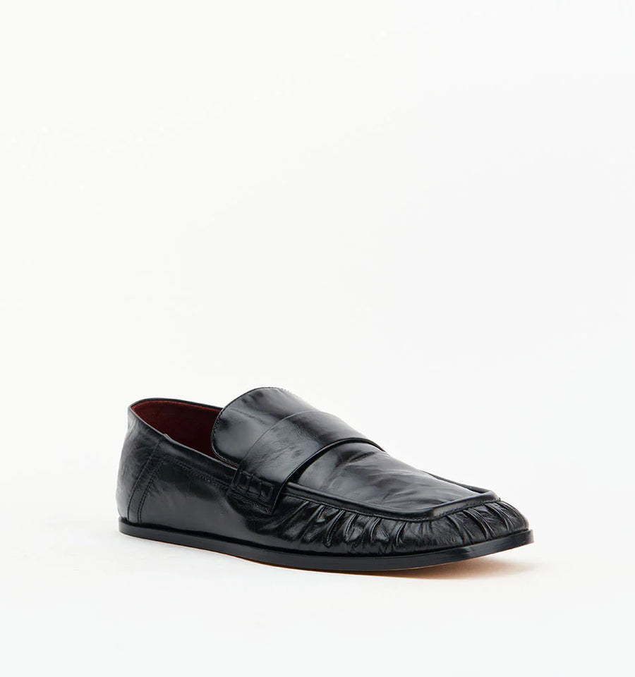 Alias Mae - Kruz - Black Oily Crinkle Leather
