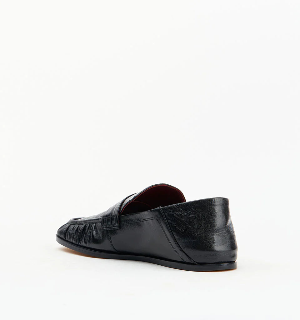 Alias Mae - Kruz - Black Oily Crinkle Leather