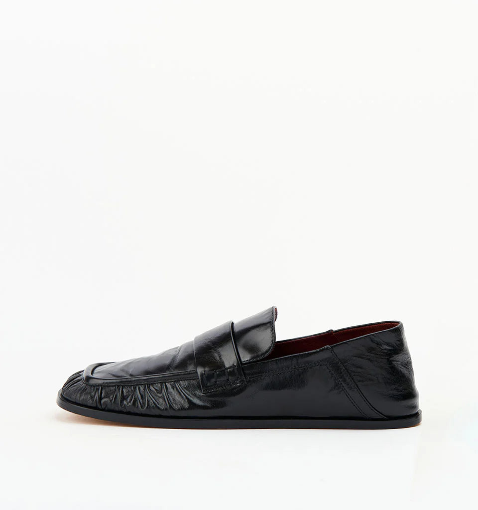 Alias Mae - Kruz - Black Oily Crinkle Leather
