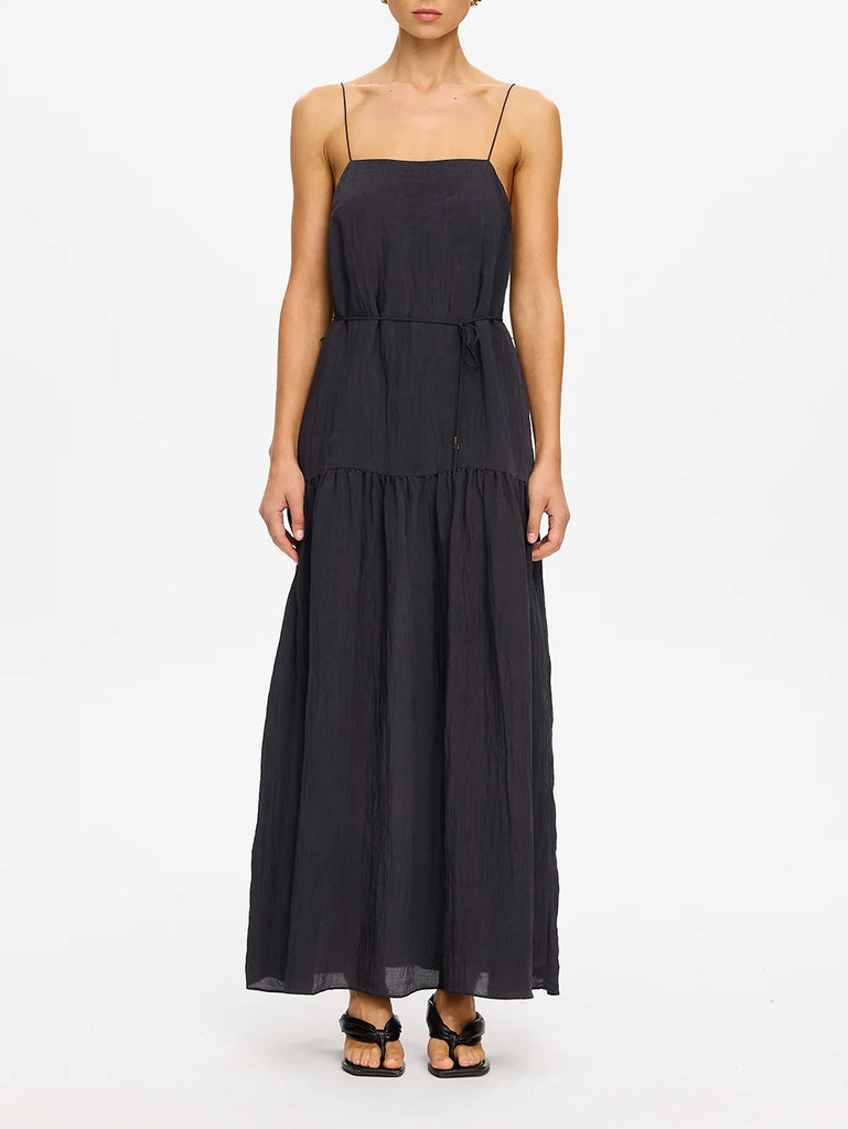 Kivari- Uma Maxi Dress- Charcoal