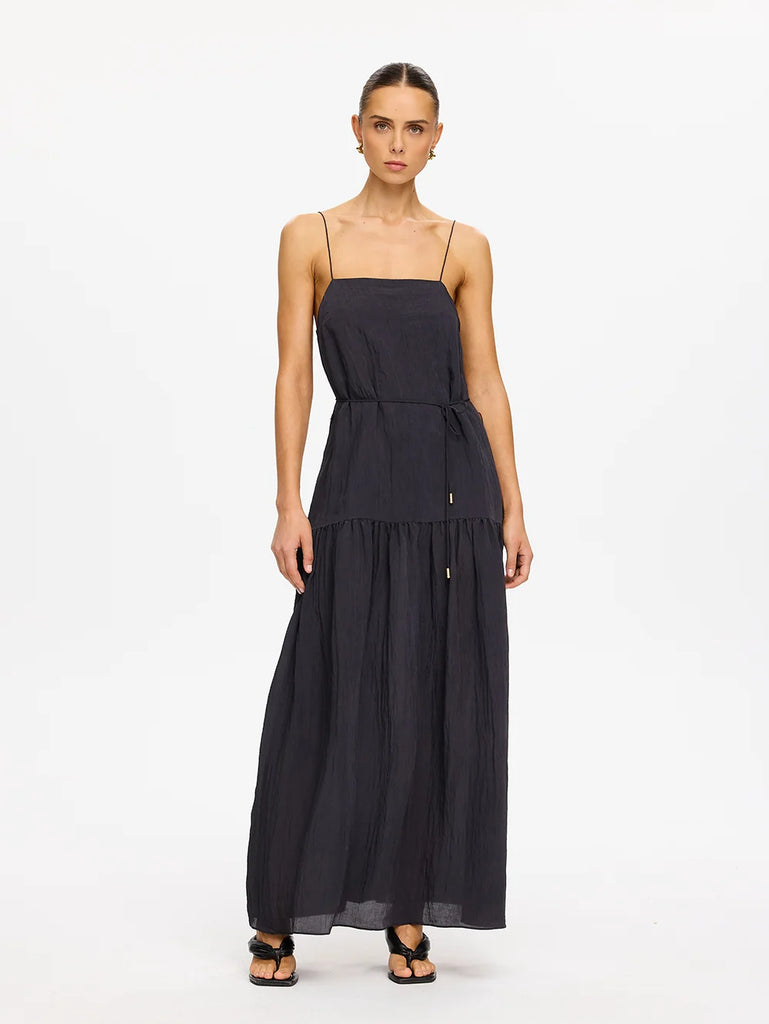 Kivari- Uma Maxi Dress- Charcoal