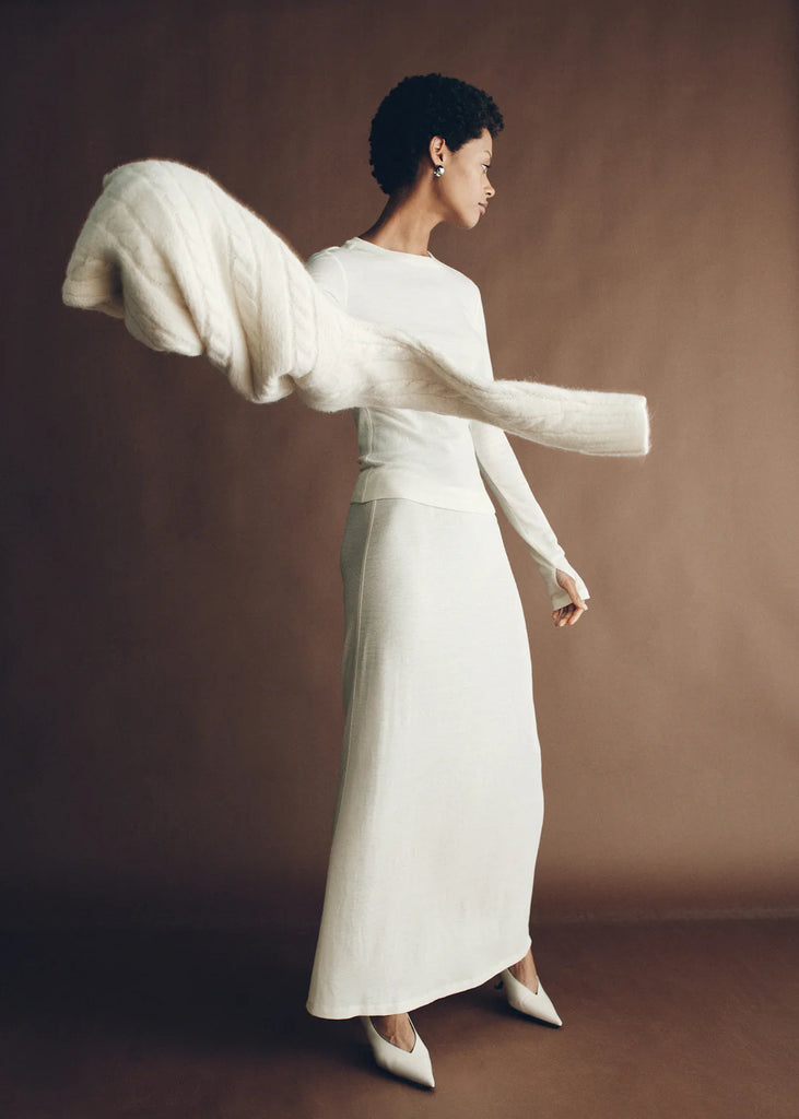 Hansen & Gretel  - Lupe Wool Top - Ivory