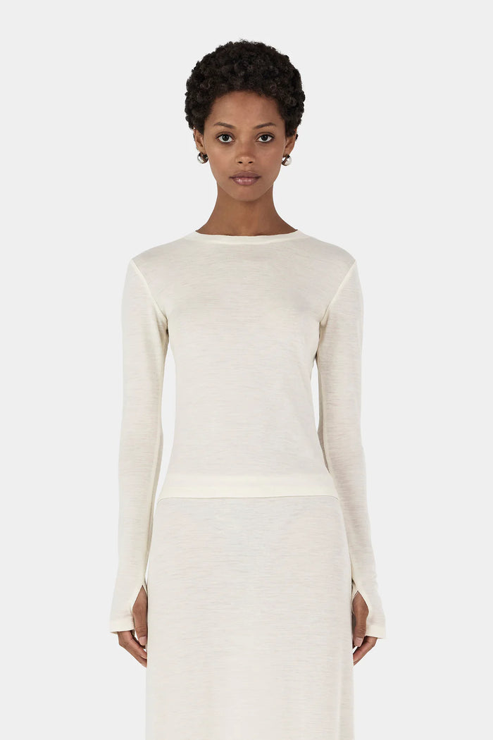 Hansen & Gretel  - Lupe Wool Top - Ivory