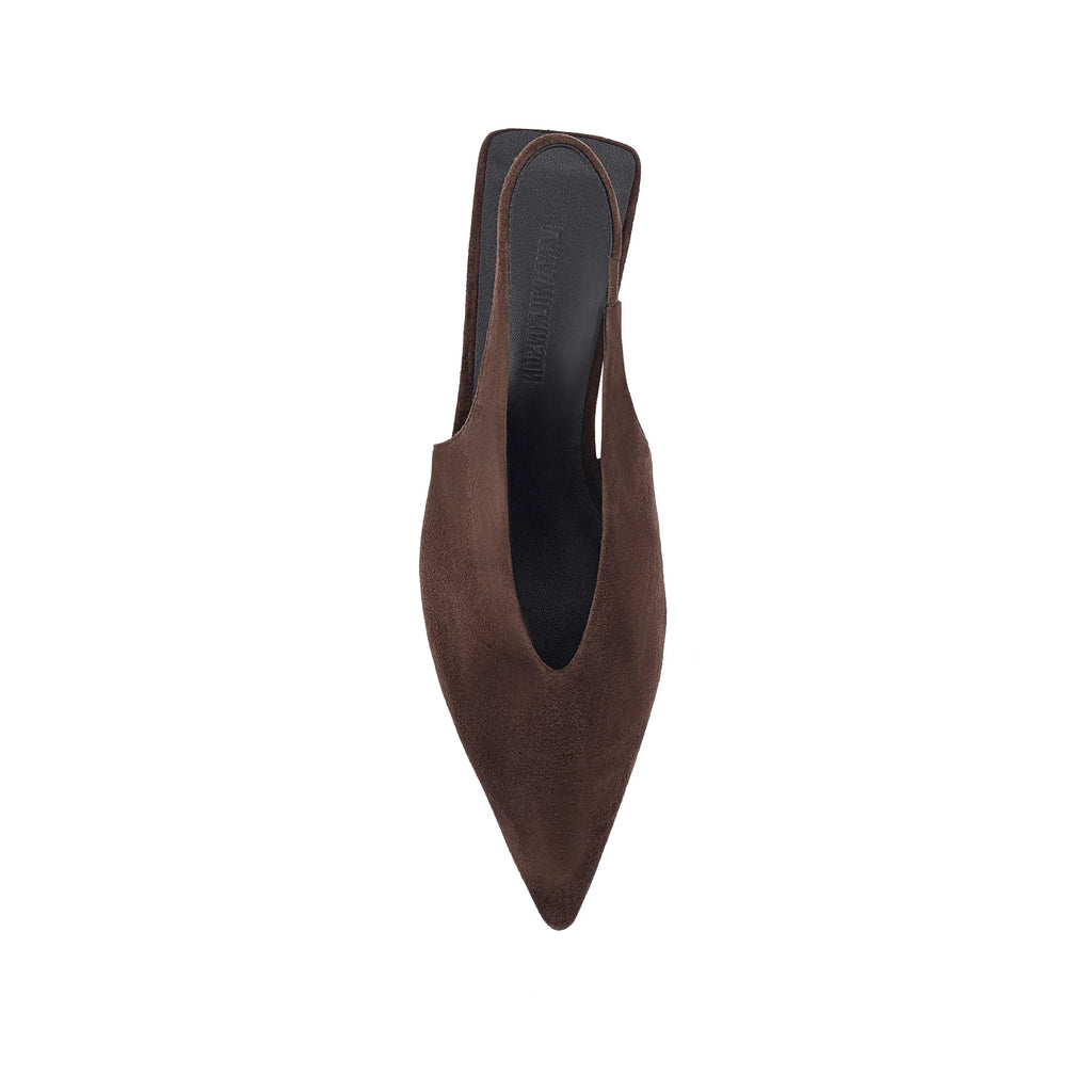 Lana Wilkinson - Ayvie Wedge - Espresso Suede