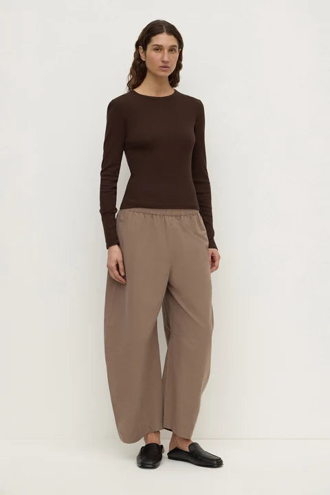 Assembly - Elaine Washed Cotton Pant - Dark Sand