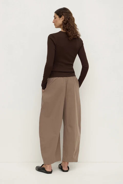 Assembly - Elaine Washed Cotton Pant - Dark Sand