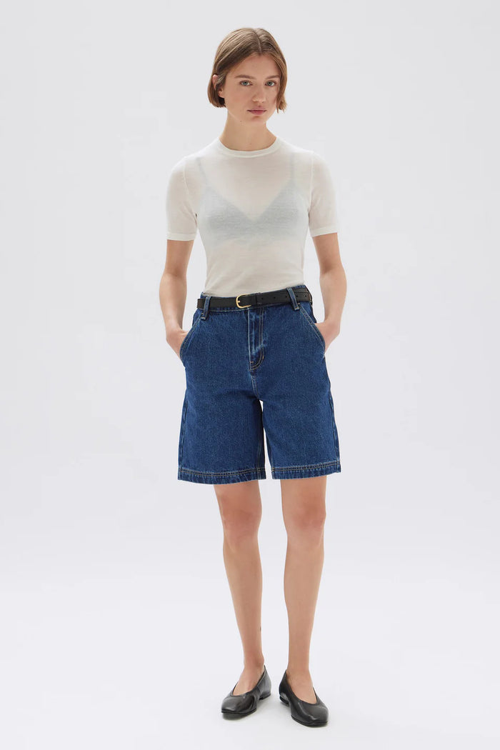 Assembly - Longline Denim Short - Heritage Blue