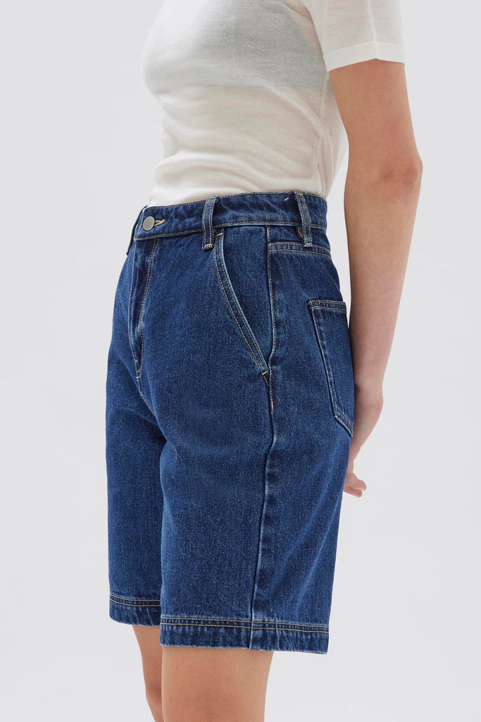 Assembly - Longline Denim Short - Heritage Blue